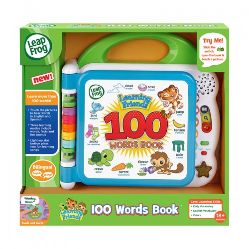 LeapFrog Learning Friends 100 Words Book + 100 Animals Book (Bundle of 2)